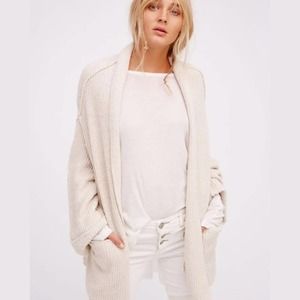Free People Chunky Oversized Slouchy Cardigan